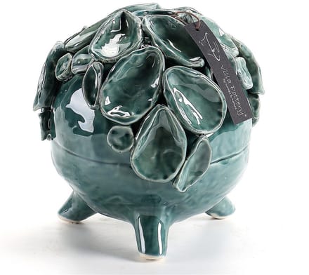 Blauwe Schelpenvaas Suus D18xH19