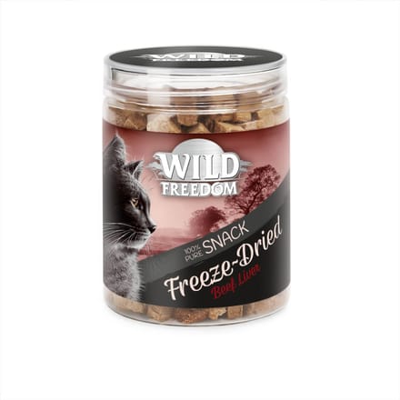 60g Gevriesdroogde Runderlever Wild Freedom Kattensnacks
