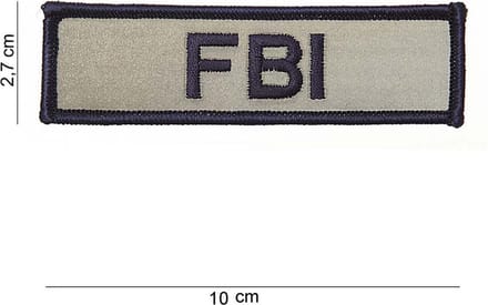 Embleem stof FBI klein