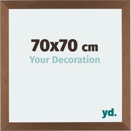 Your Decoration - Fotolijst 70x70 cm - MDF - Koper Decor - Mura