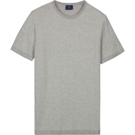 Baileys Trui Crew Neck Two-Tone Jacquard Texture Soft Grey / male