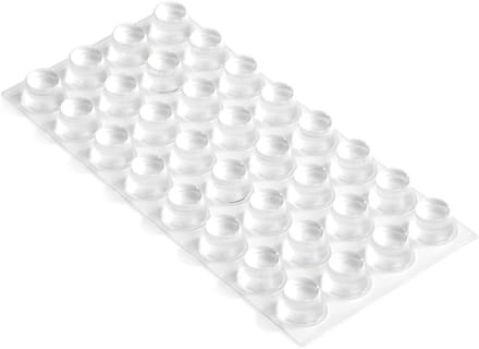 Zelfklevende Stootbuffers - Rubberen Stoppers - Meubels Beschermen - Zachte Demping - 16.5 mm Rond - Transparant