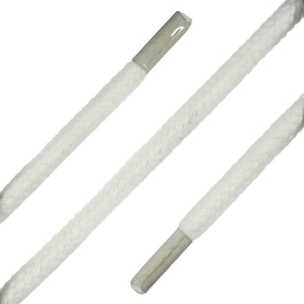 Dunne ronde veters wit (Barth)