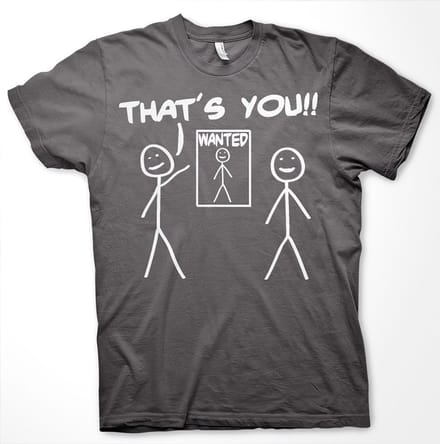 Hybris That's You Wanted T-shirt donkergrijs