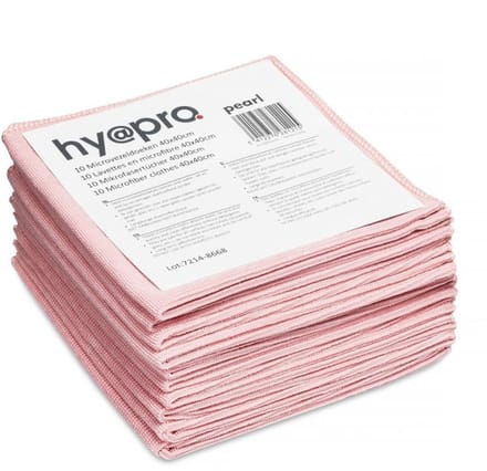 Microvezel doeken - 40x40 - roze 10 stuks