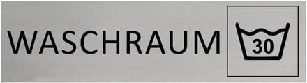 CombiCraft Aluminium Deurbordje "Waschraum " 165x45mm met tape