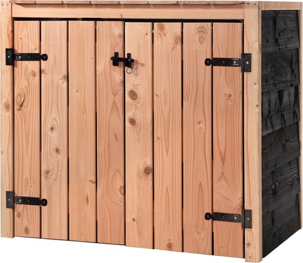 Wood Selections Containerombouw Yente voor 2 kliko's - Kliko Ombouw dubbel - Containerberging - Containers kast - Container berging