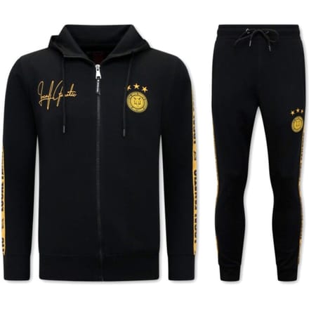 Mannen Trainingspak - Hooded Ribbon - Zwart / Gold