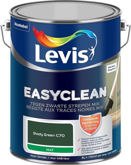 Levis - Easyclean Tegen Zwarte Strepen Mix - Shady Green C70 - Mengverf - 5 L