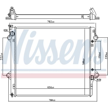 Radiator, motorkoeling NISSENS 64661