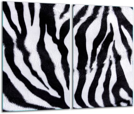 TMK ArtDeko - Snijplank - Glas - 30x52 cm - Zebra