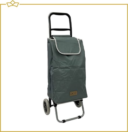 ATTREZZO® Boodschappentrolley - Grijs - Boodschappenwagen