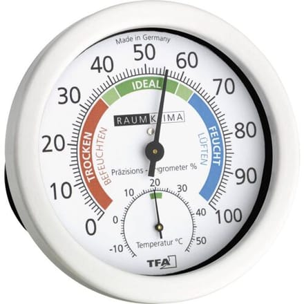 TFA Dostmann Thermo- en hygrometer 45.2028 (Ø) 12 cm