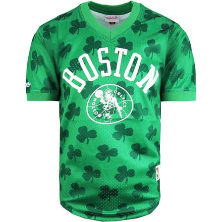 Mitchell & Ness NBA Boston Celtics Wordmark Mesh Heren T-shirt