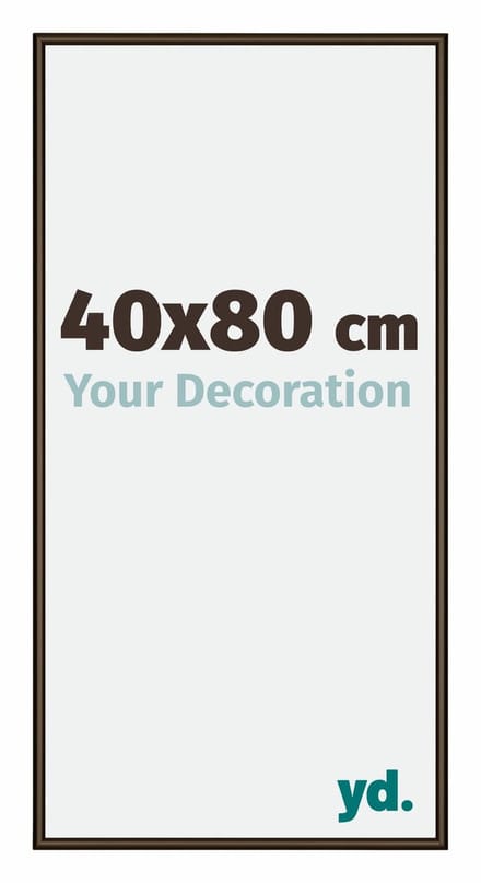 Your Decoration - Fotolijst 40x80 cm - Aluminium - Walnoot Structuur - New York