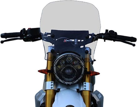 Motor Windscherm - Deflector Schild - Bescherming Rijder - 4 mm dikte - 49x40 cm - Rookgrijs