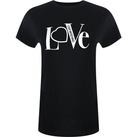 Love Moschino Love Logo Zwart T-shirt