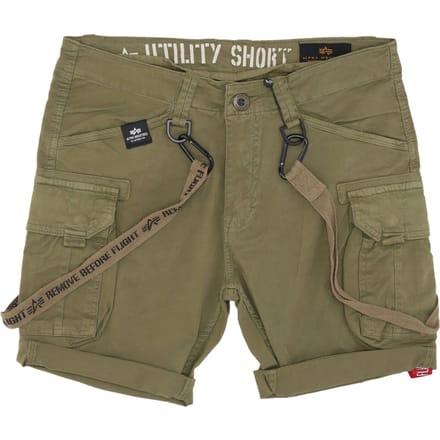 Utility-korte broek voor heren, olijfgroen