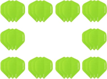10 sets (30 stuks) Super Sterke Groene Poly XS100 - flights - dart flights