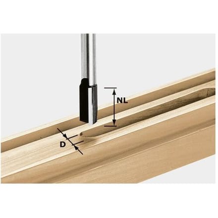 Festool 491089 Groeffrees Lengte 100 mm Afmeting, Ø 14 mm Werklengte 50 mm Schachtdiameter 12 mm