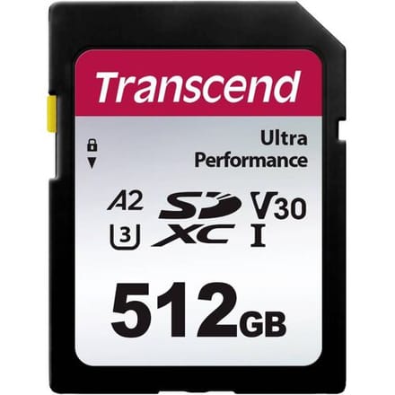 Transcend TS64GSDC340S SDXC-kaart 512 GB A1 Application Performance Class, A2 Application Performance Class, v30 Video Speed Class, UHS-Class 3