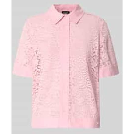 regular fit blouse van kant model 'Blandine'