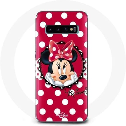 Coque pour Samsung Galaxy S10 Plus Minnie Mouse Dessin animé Rouge