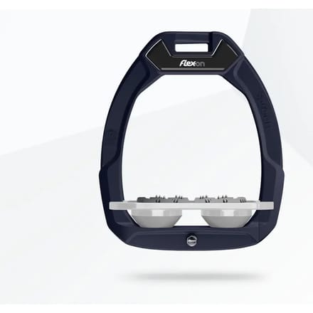Veiligheidsstijgbeugels Plat Ultra Grip Blauw/Grijs Flex-On Safe-On