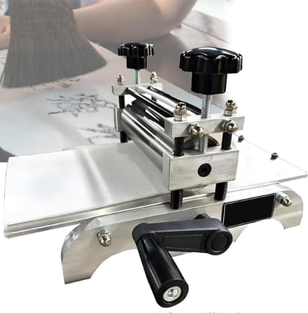 Handmatige Drukpers - Gravure Pers - Papier Hout Gravure - Instelbare Rolhoogte - 30cm Printplaat