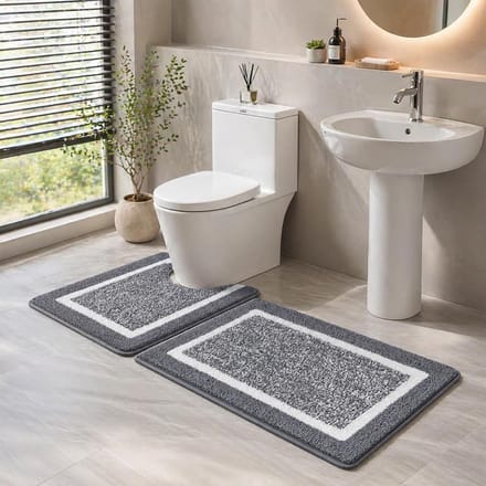 Solidchoice - Microfiber Badmat Set, Antislip en Ultra Zacht
