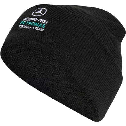 Adidas mercedes Winter mutzen Unisex - Zwart - Maat M/L - Poly (Polyester)