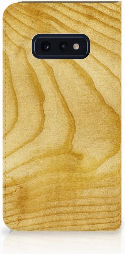 Samsung Galaxy S10e Book Wallet Case Licht Hout