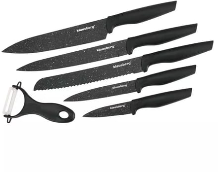 SET VAN 5 MARMEREN KEUKENMESSEN MET DUNSCHILLER KLAUSBERG KB-7613