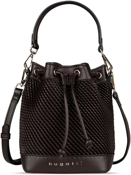 bugatti handtas schoudertas Julice Bucket Bag Brown donkerbruin