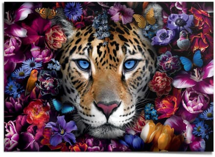XXL Poster Power Cat - 100 x 140 - Papier - REINDERS