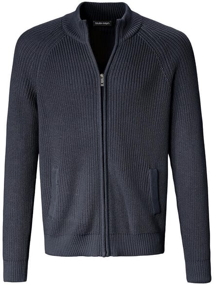 Vest gerstekorrelmotief Van Louis Sayn blauw