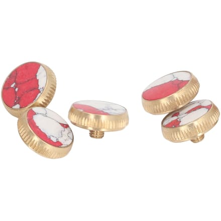 5 Stuks Trompet Vingerknoppen Ventieldoppen Afdekking Vervanging Onderhoudsaccessoires beige