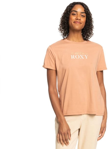 Roxy Noon Ocean T-shirt Met Korte Mouwen Oranje S Vrouw