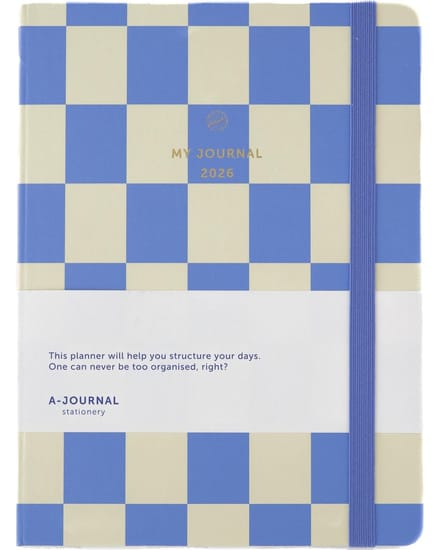 My Journal - Agenda 2026 - A5 - Blauw geruit