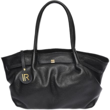 Isabella Rhea Zwart Rundleer Tas