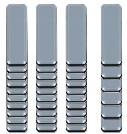 Zelfklevende PTFE-glijders voor meubels - 36 stuks (19 x 70 mm)