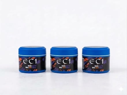 EC1 Matte Haarwax (3x 150ml) - Sterkste Stevigheid voor de Hele Dag - Natuurlijke Matte Afwerking - Kapperskwaliteit Styling