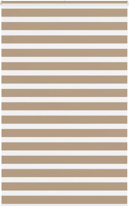 vidaXL - Zebra - Blind - 150x200 - cm - stofbreedte - 145,9 - cm - polyester - zandbruin