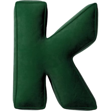 Kussen letter k Yellow Tipi Posh Velvet