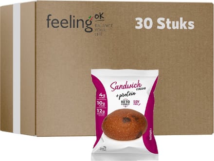 Feeling OK | Sandwich Cacao | Optimize | 30 stuks | 30 x 40g