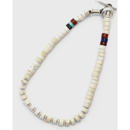 Silver heishi bracelet