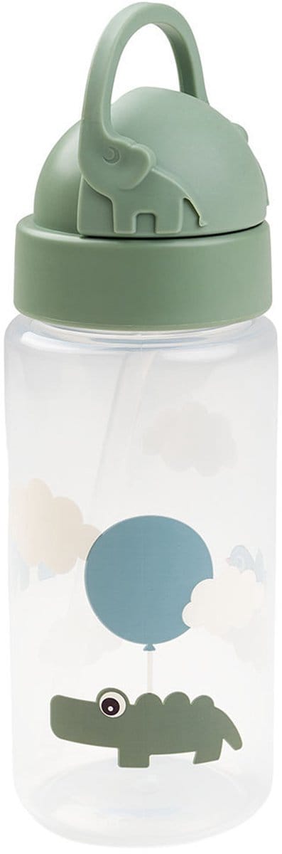 Done by Deer drinkfles Happy Clouds green