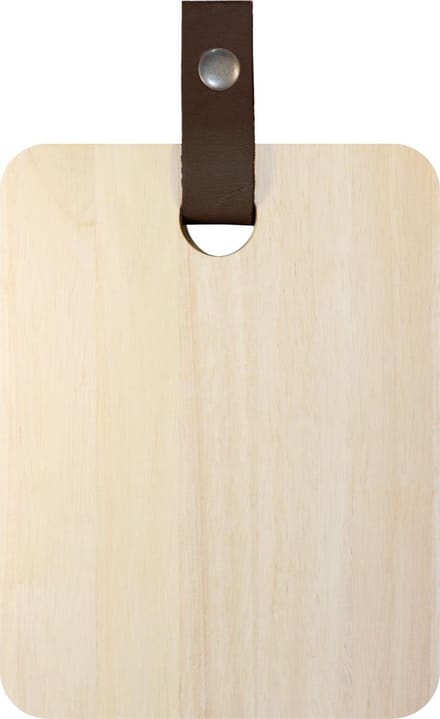 TAK Design Snijplank S - Incl. Leer - Hout - 15 x 20 cm - Bruin
