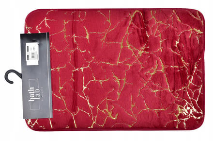 Badkamermat 40x58cm Antislip Polyester Rood