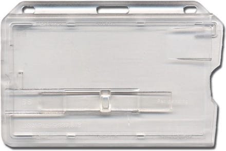 Ecorare - Plastic Pashouder – Kaarthouder – met Uitwerpschuif – hard plastic - transparant
